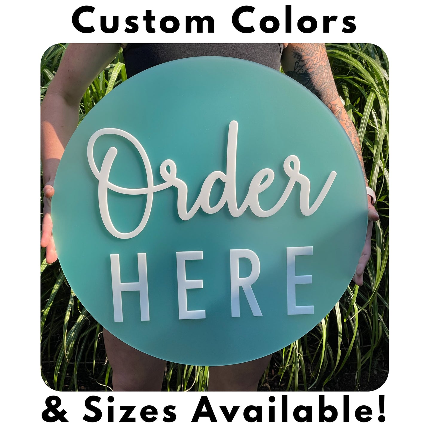 Open Closed Double Sided Business Door Sign | Indoor Outdoor UV Stable and Weatherproof | Cafe Coffee Shop