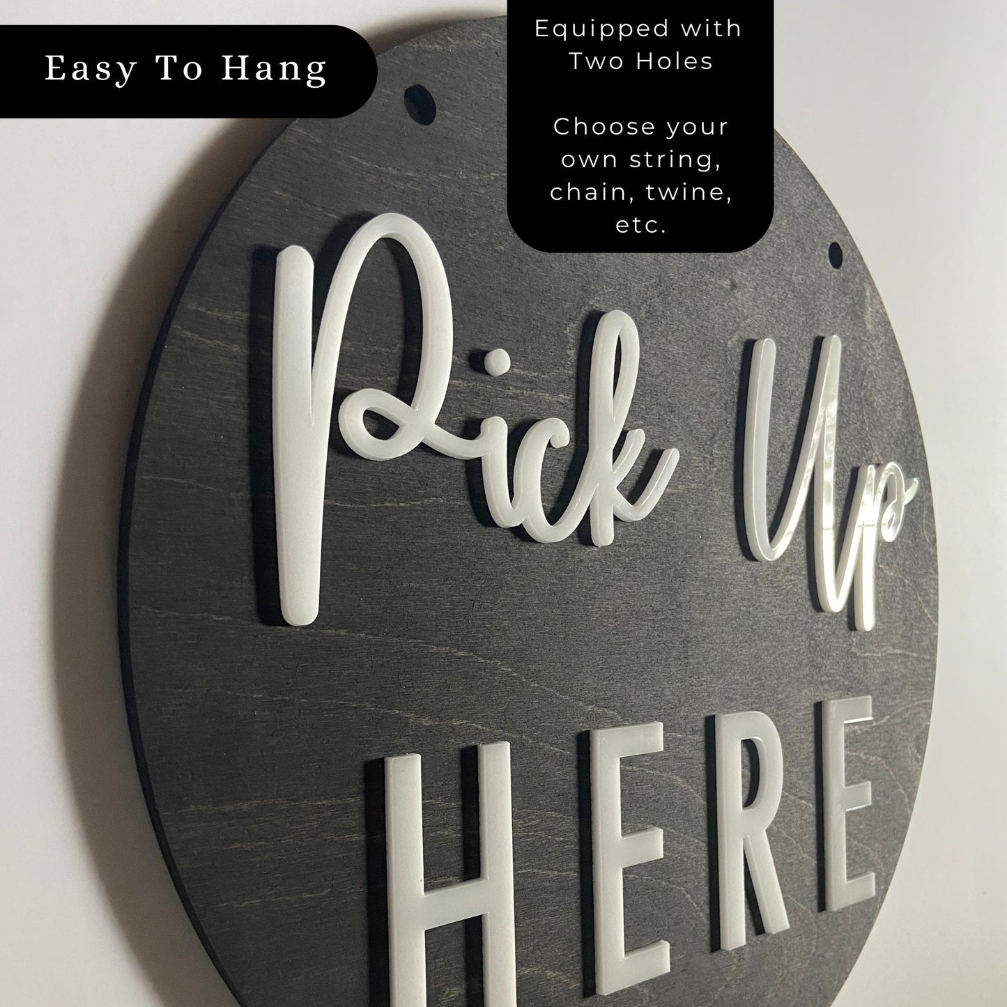 18x18" Order Here Pick up Here Business LARGE Sign | Custom COFFEE SHOP Restaurant Bakery Ice Cream | Cafe Decor Window Display