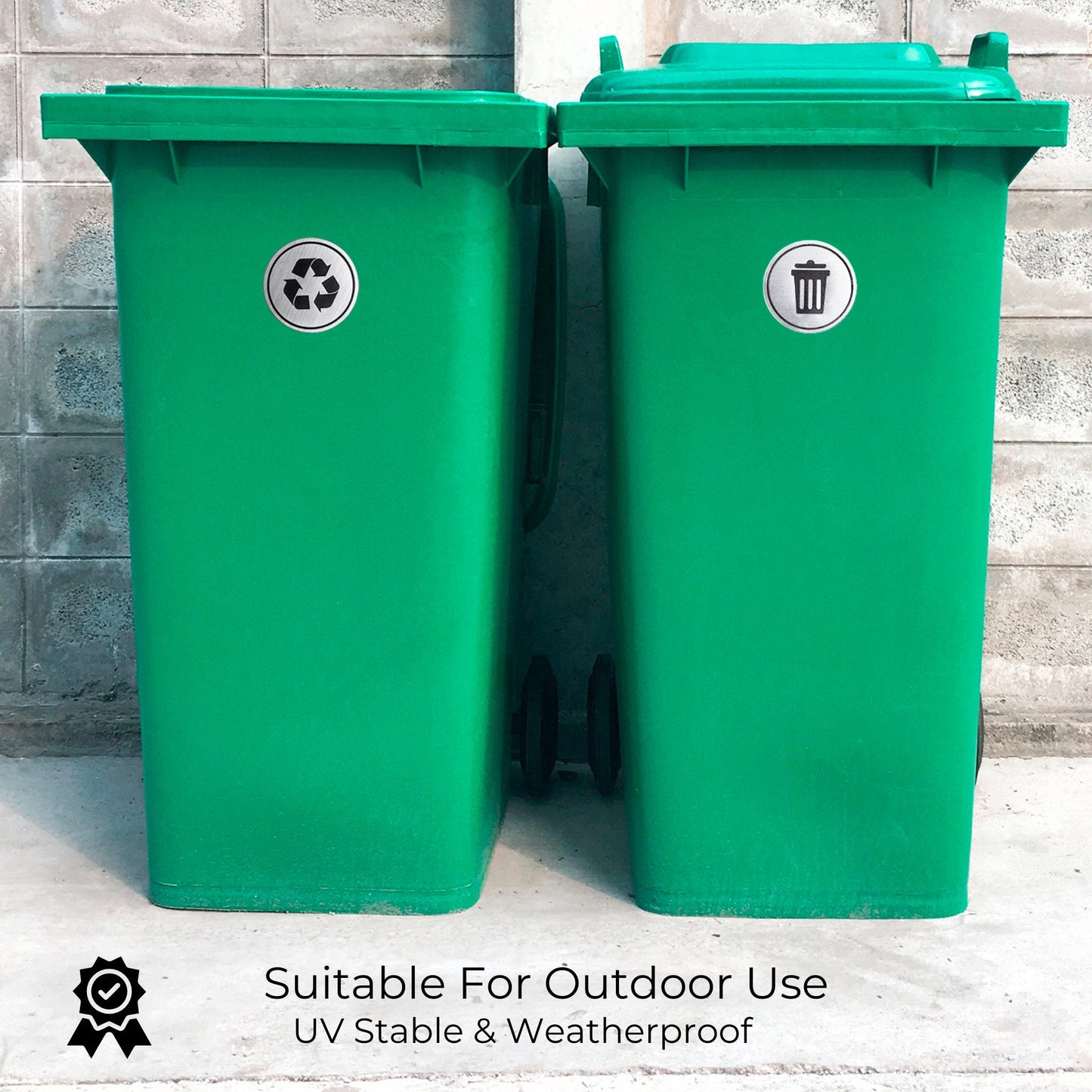 Trash Recycle Sticker | Office Building Kitchen Organization | Set of 2 Decals
