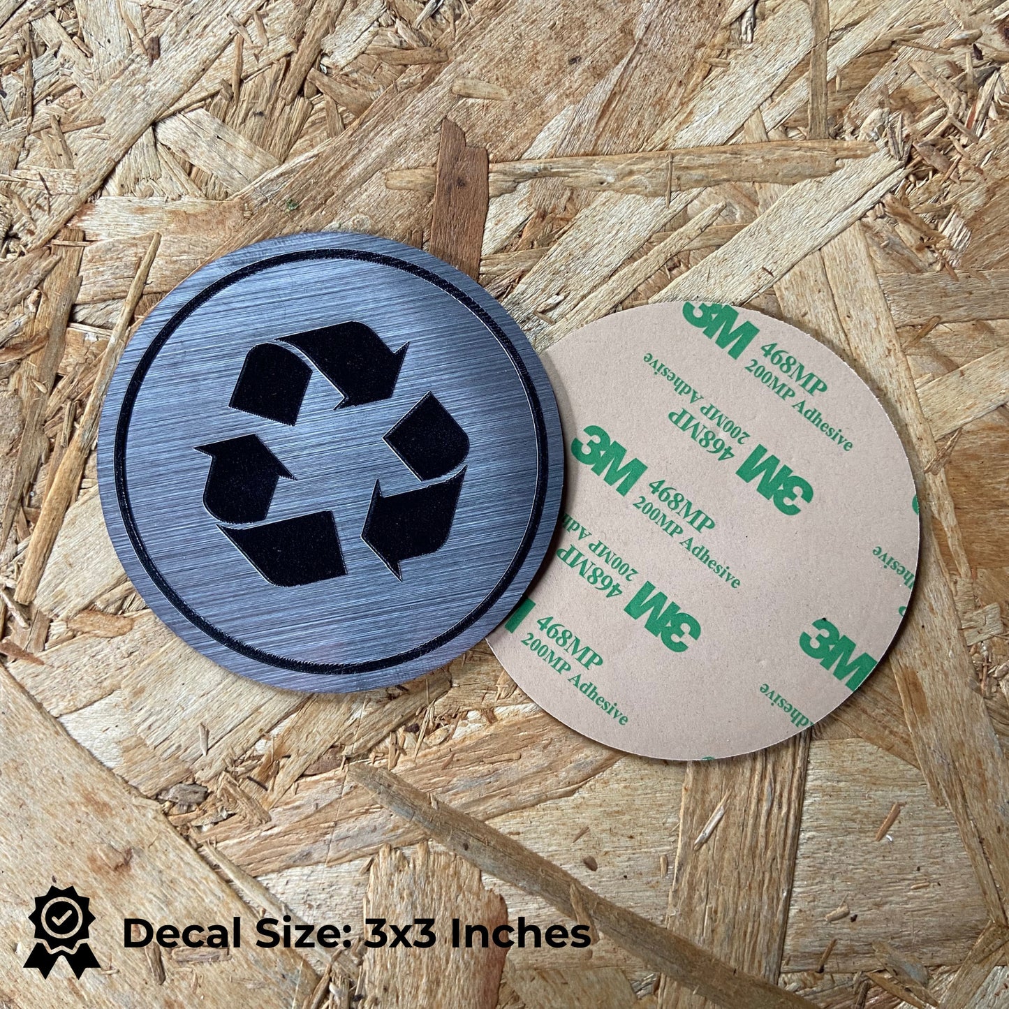 Trash Recycle Sticker | Office Building Kitchen Organization | Set of 2 Decals