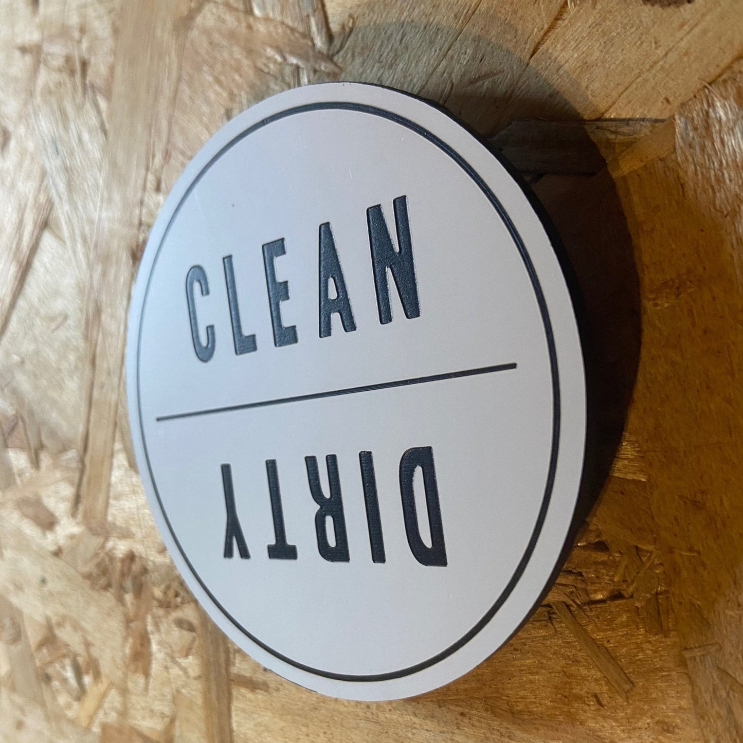 Clean Dirty Dishwasher Magnet | Reversible Kitchen Organizing Label | 3x3"