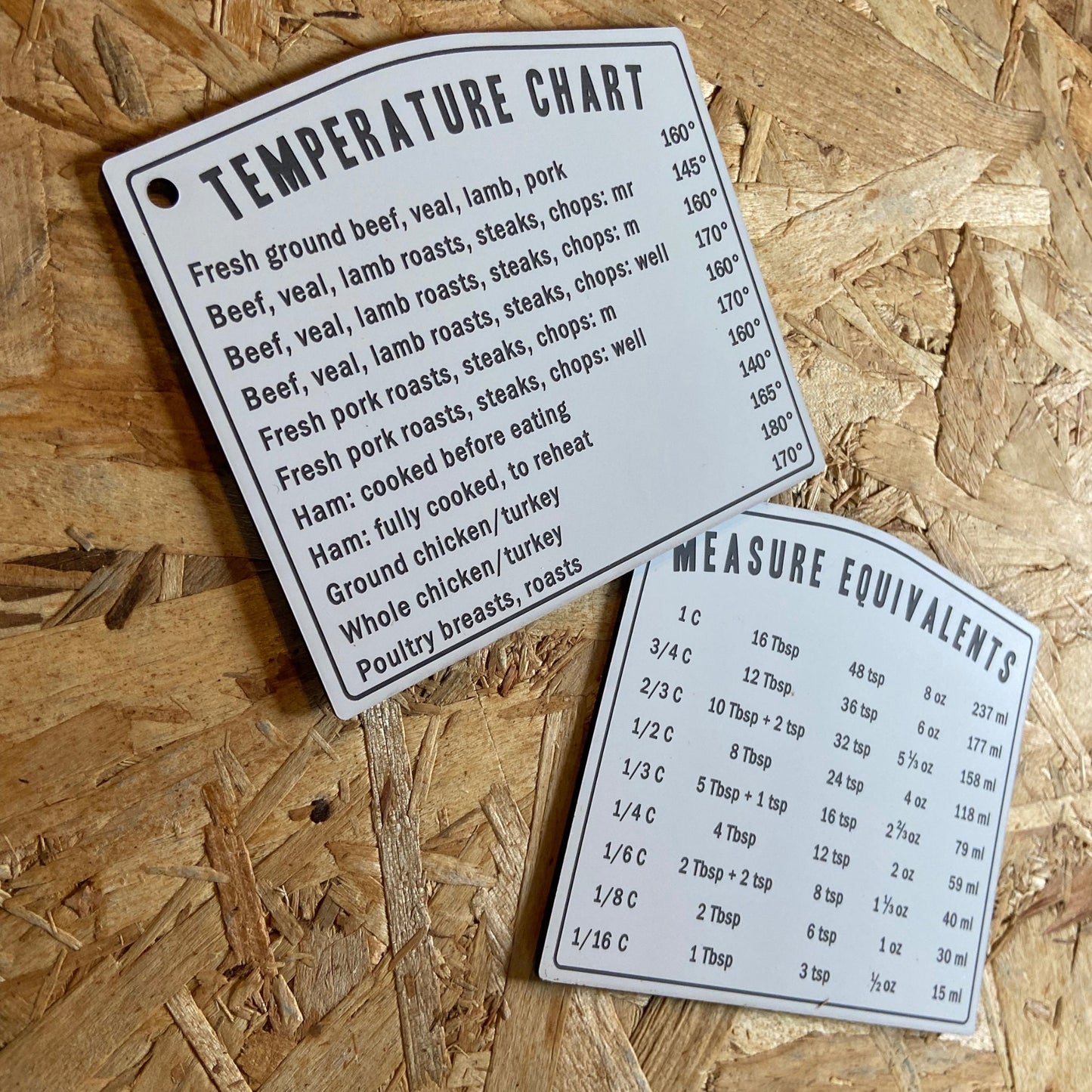 Kitchen Measurement Conversion & Temperature Chart Cooking Chart Magnet | Baking Hostess Gift | Sold individually Not Sold As a Set
