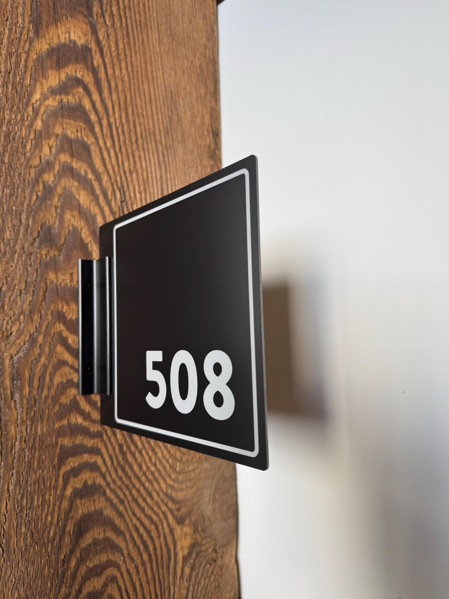Custom Room Number Signs | Side Projection Hardware Included