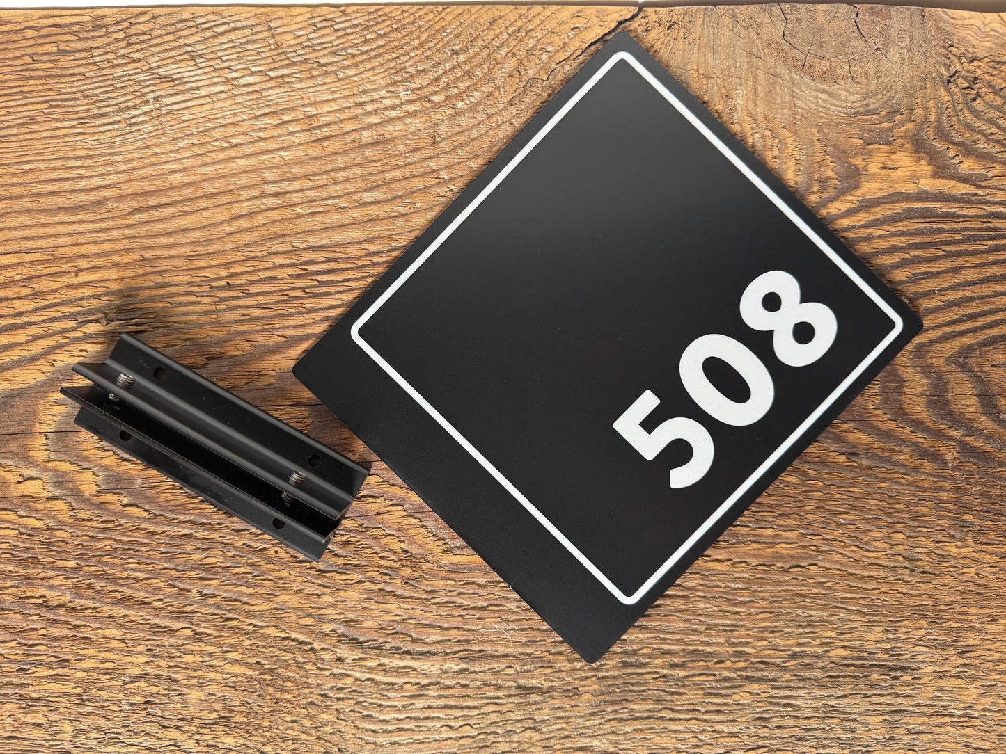 Custom Room Number Signs | Side Projection Hardware Included