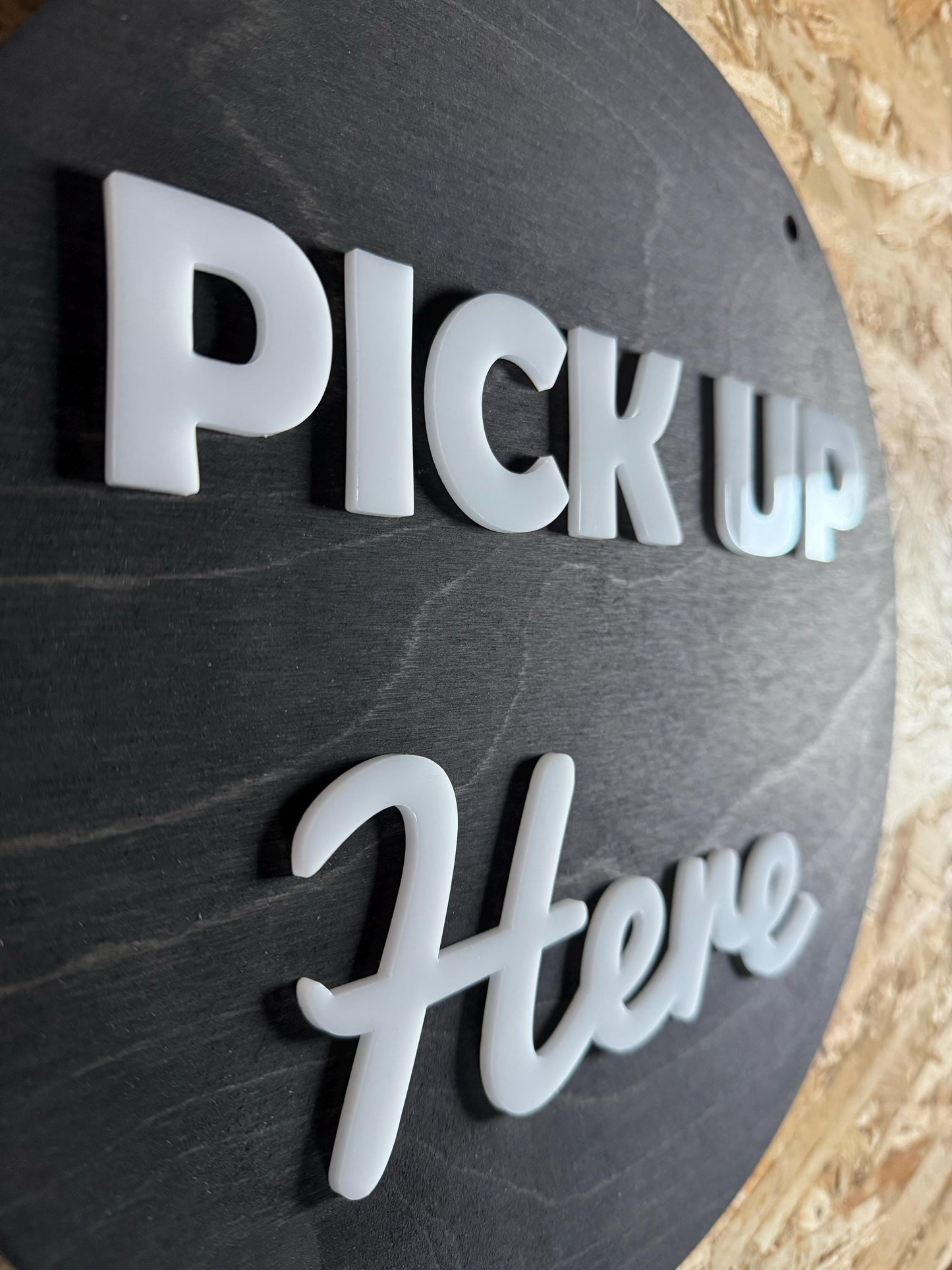 12x12” ORDER Here PICK UP Here Business Sign | Custom Coffee Shop Restaurant Bakery Ice Cream Stand | Priced Per Sign Not Sold as a Set
