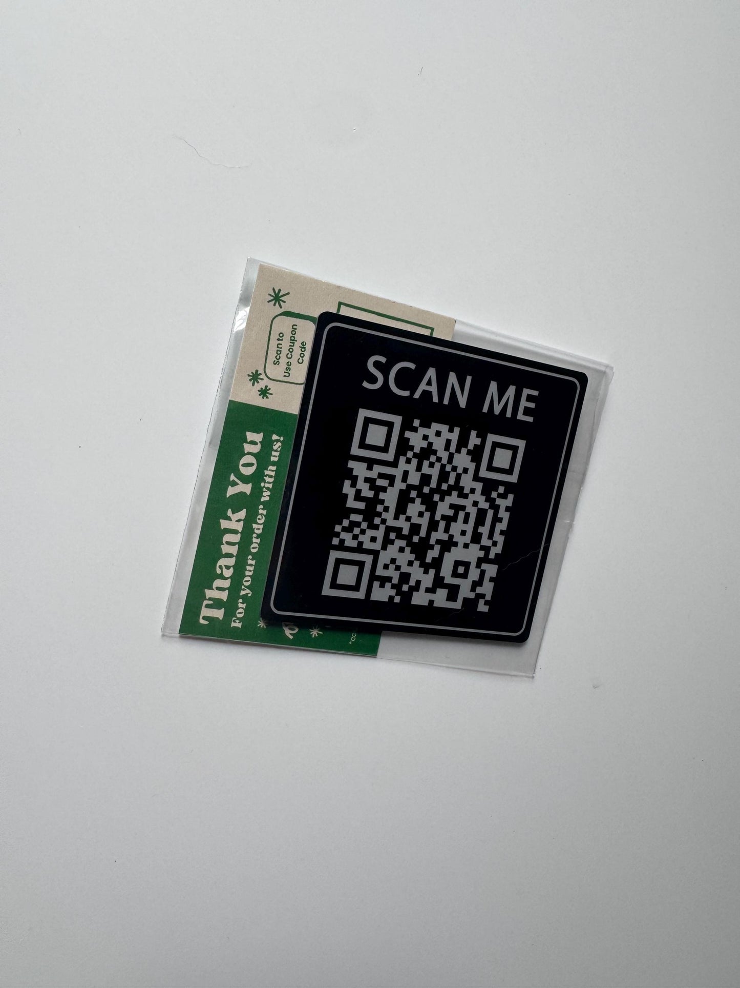 Custom QR Code Social Media Window Sign for Business | Ice Cream Shop Food Truck Menu Indoor Outdoor UV Stable | Venmo Facebook Instagram