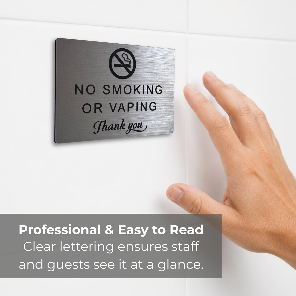 No Smoking or Vaping Sign