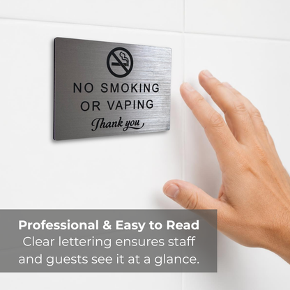 No Smoking or Vaping Sign