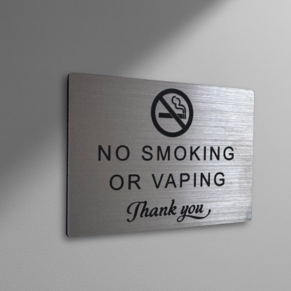 No Smoking or Vaping Sign