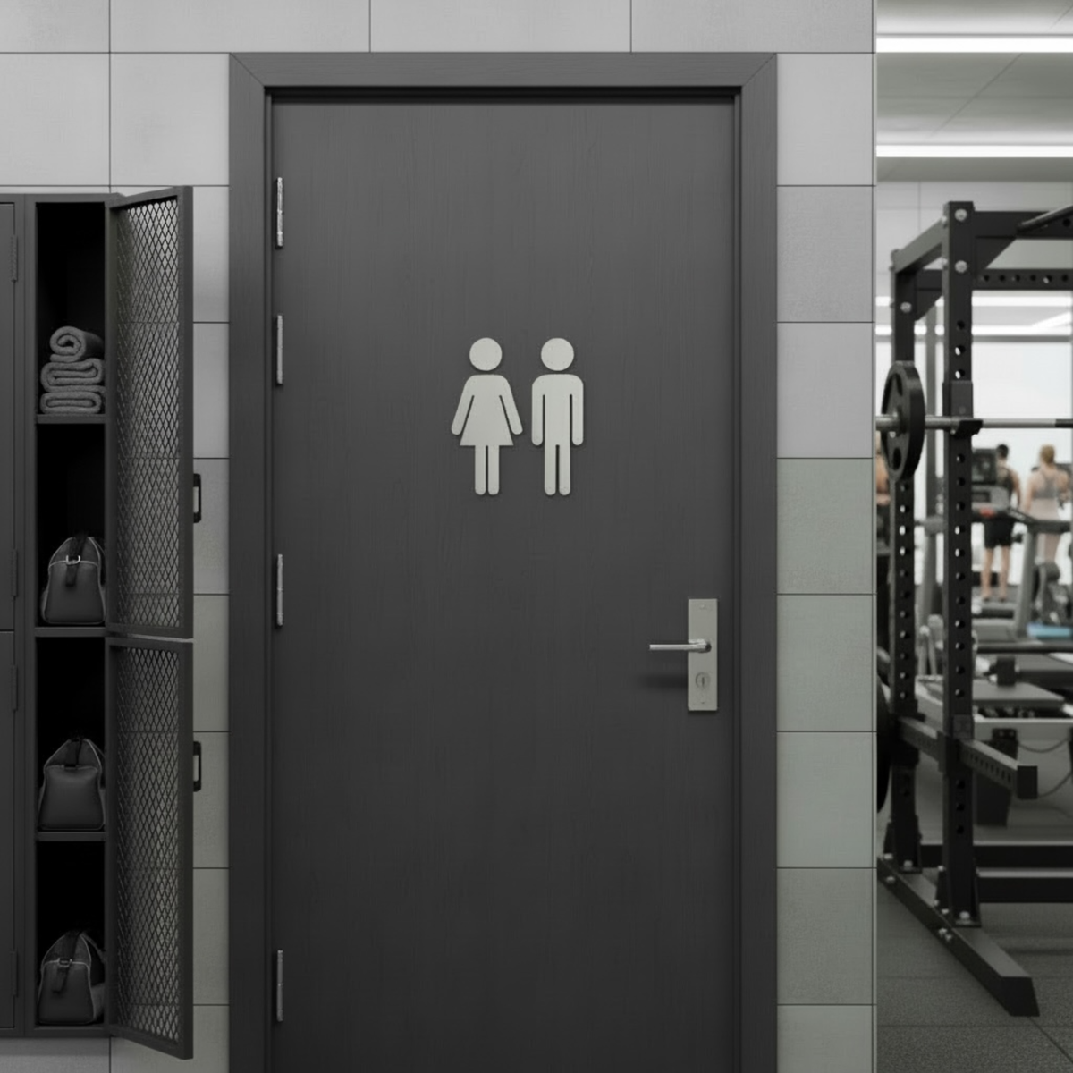 Acrylic Restroom Icon Decal | Custom Sign | 1620 Designs
