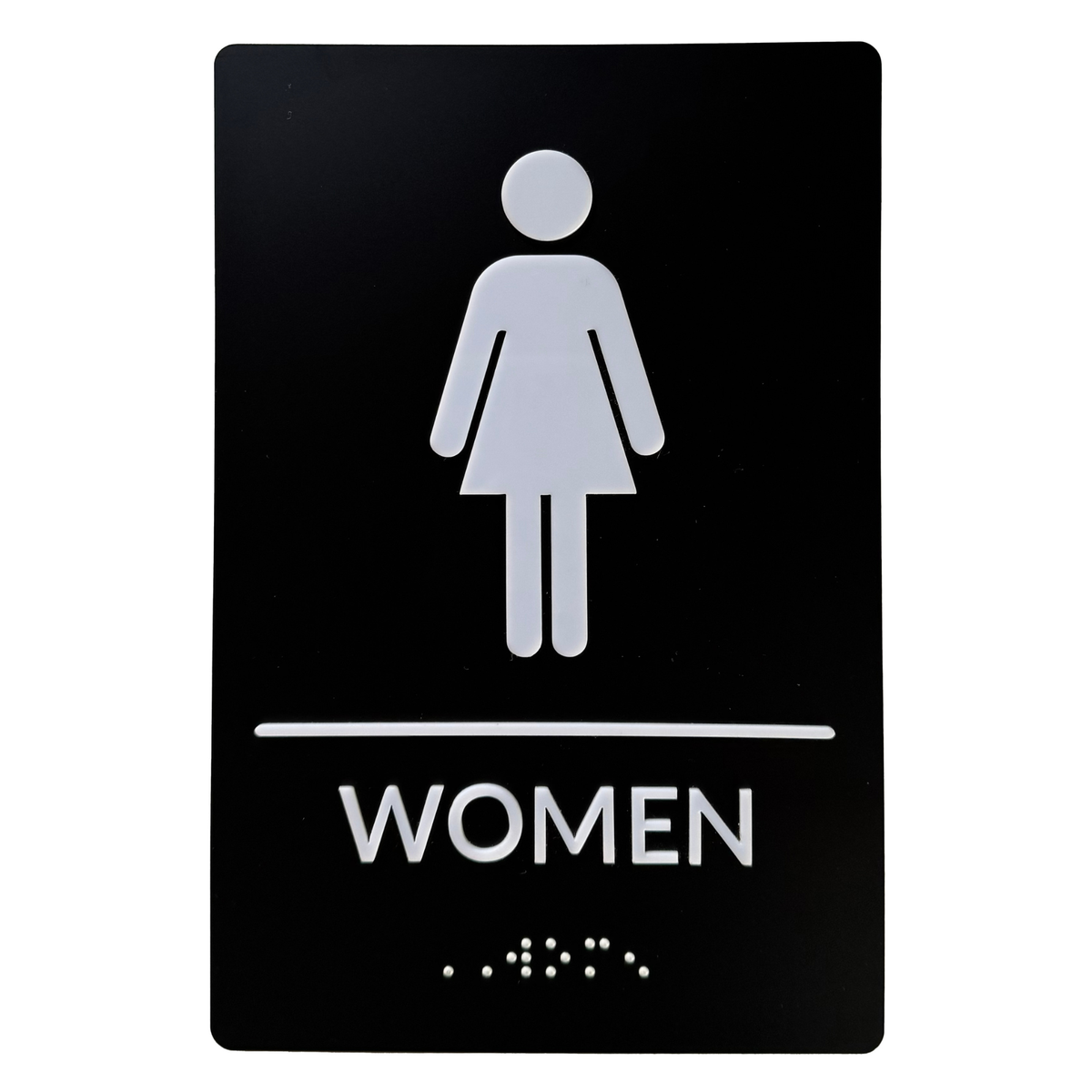 ADA Restroom Sign with Braille