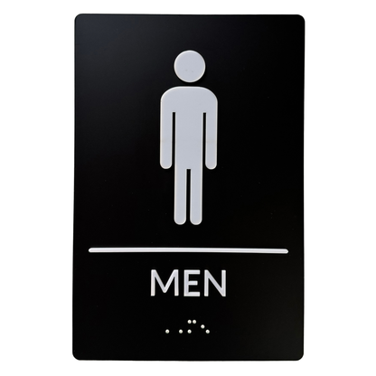 ADA Restroom Sign with Braille
