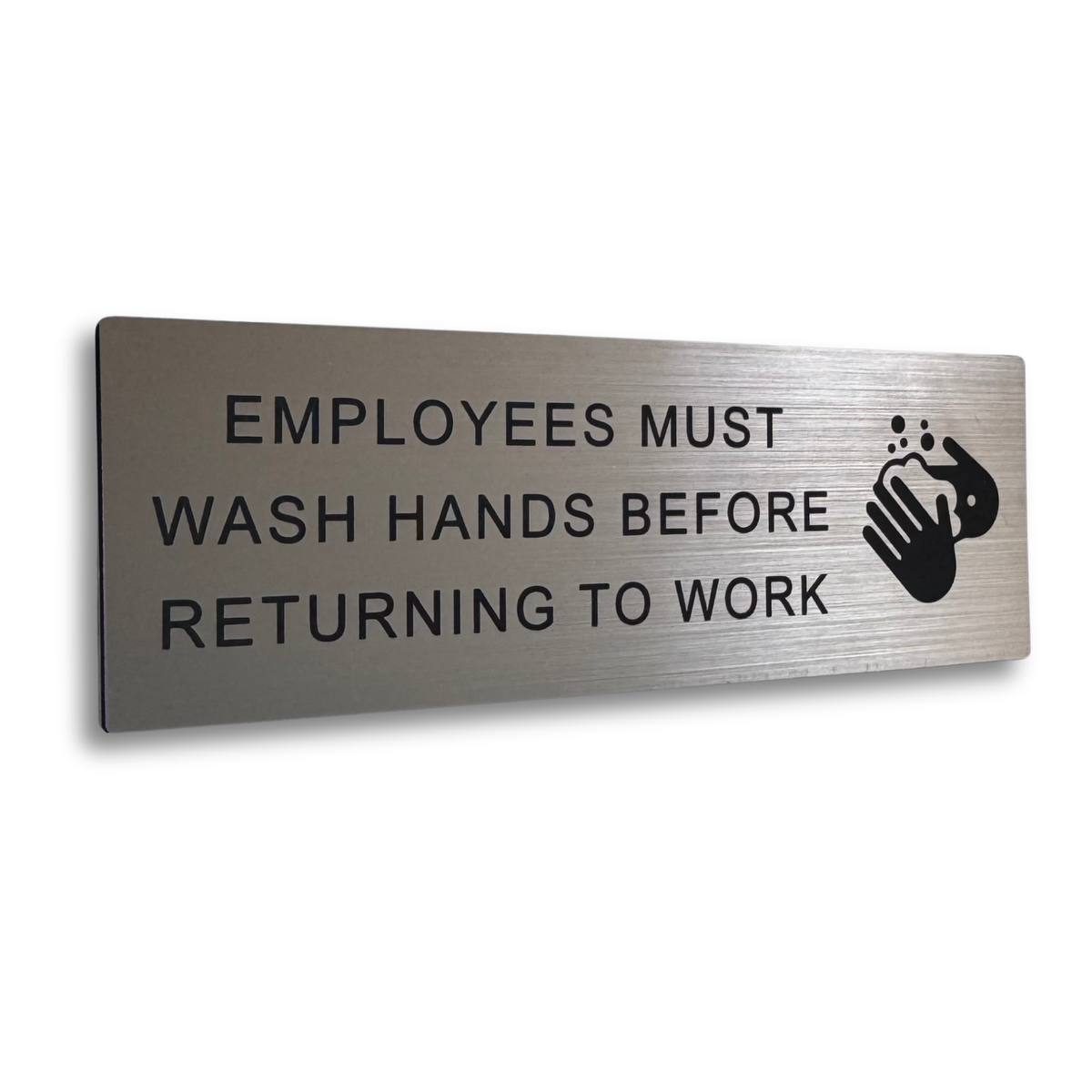 Employees Must Wash Hands Sign