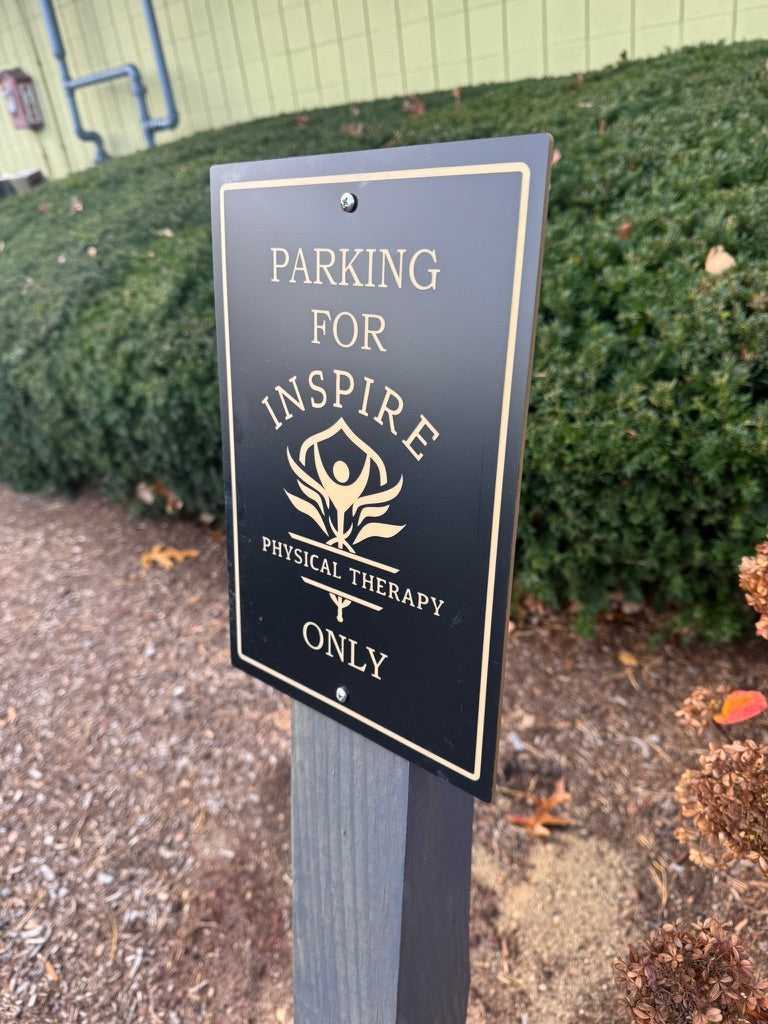 Custom Logo Acrylic Parking Sign | Custom Sign | 1620 Designs