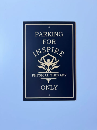 Custom Logo Acrylic Parking Sign | Custom Sign | 1620 Designs