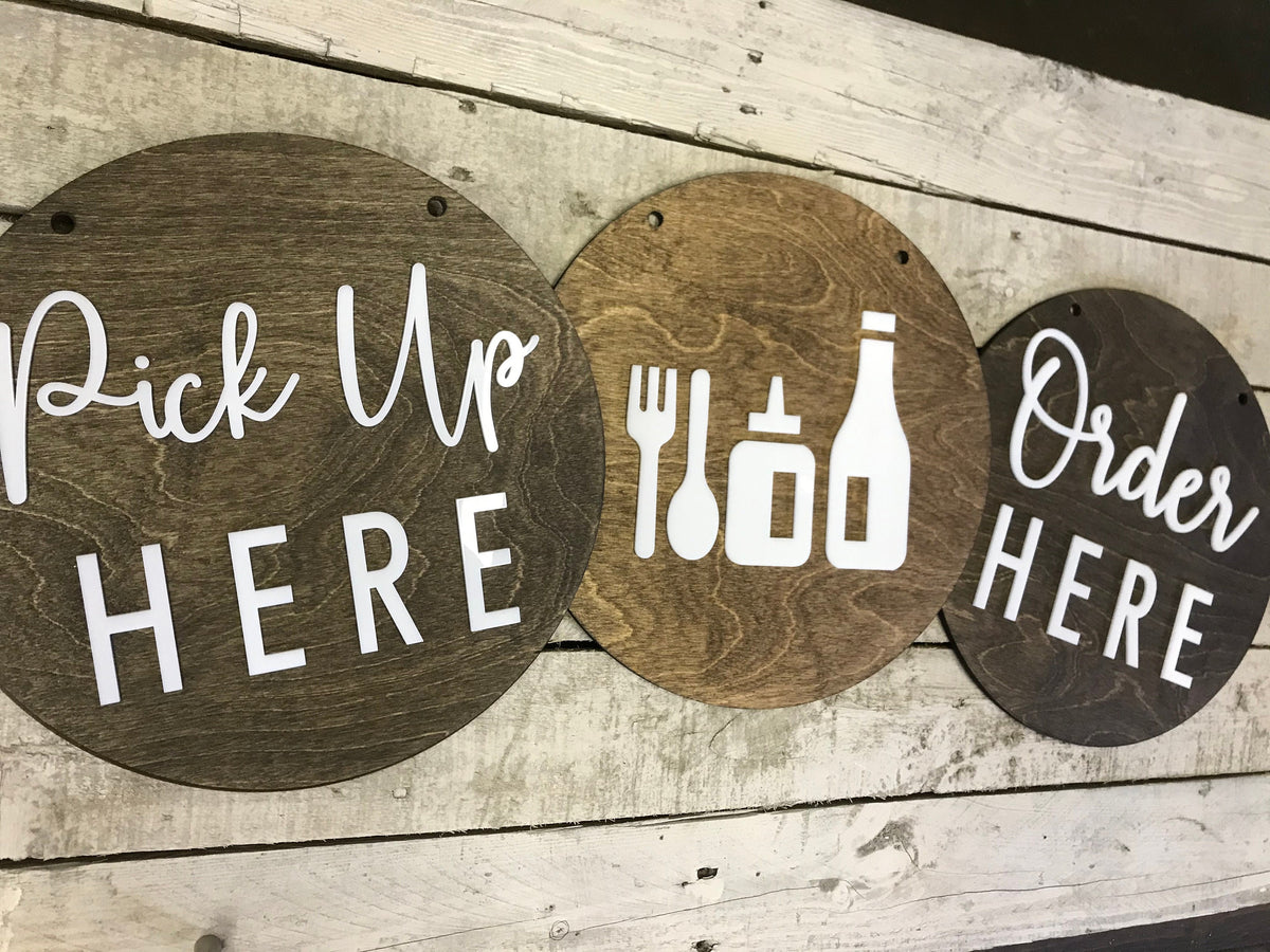 Condiment Station Icon Sign | Custom Sign | 1620 Designs