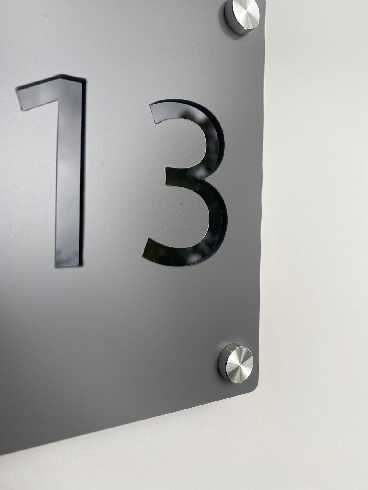 house Number Sign 5.5"X5.5" | Modern Custom Home Acrylic Street Address Sign Waterproof | Outdoor Weatherproof UV Resistant