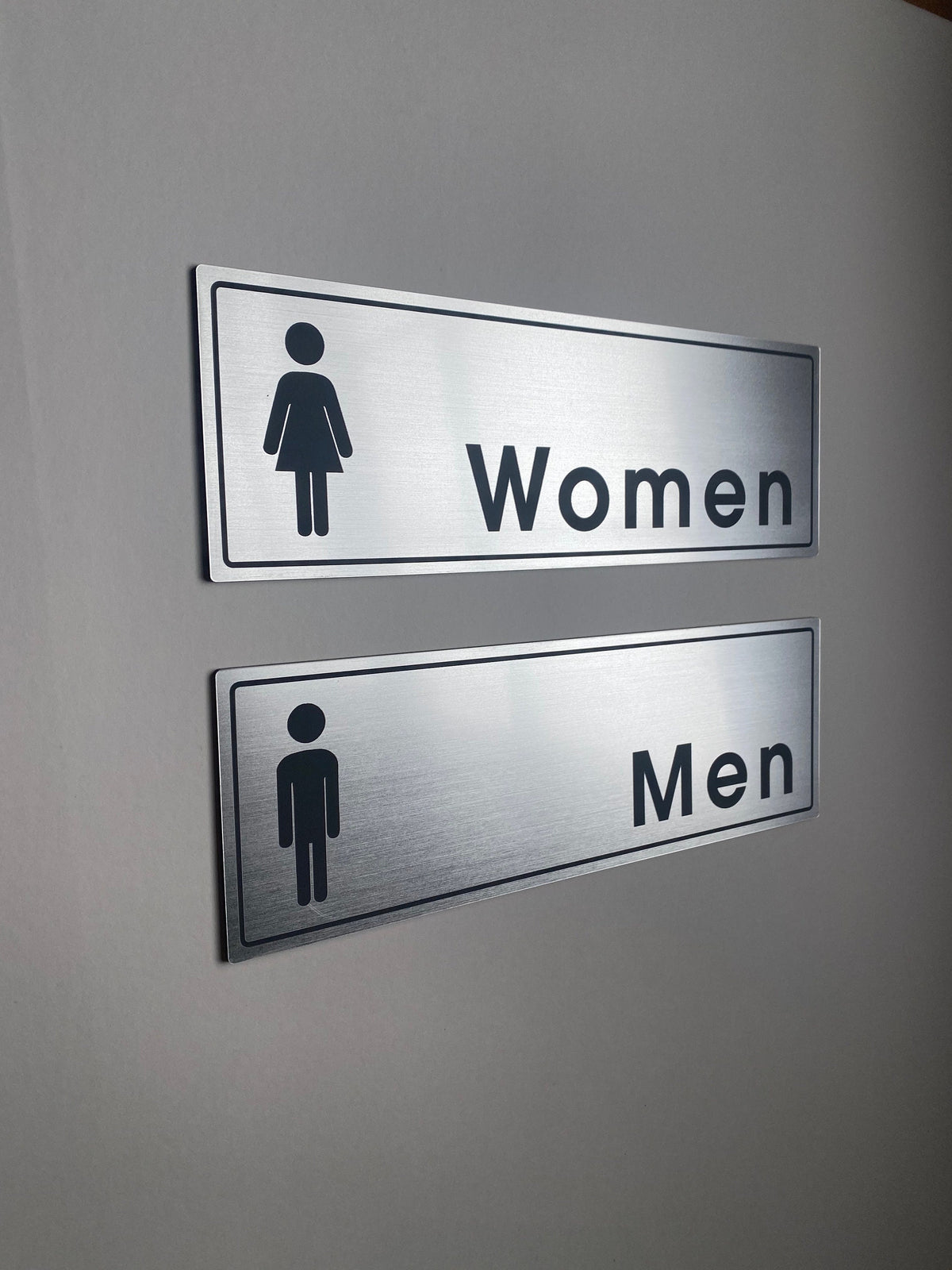 Acrylic Restroom Sign | Custom Sign | 1620 Designs
