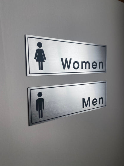 Acrylic Restroom Sign | Custom Sign | 1620 Designs