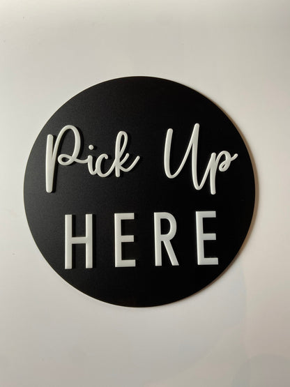 Outdoor Order Here / Pick Up Here Sign | Custom Sign | 1620 Designs