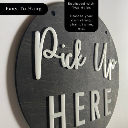 18x18" Order Here Pick up Here Business LARGE Sign | Custom COFFEE SHOP Restaurant Bakery Ice Cream | Cafe Decor Window Display