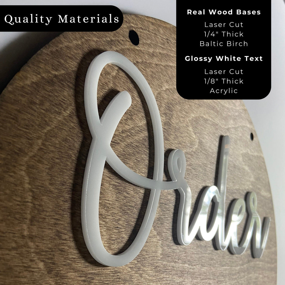 12" Order Here / Pick Up Here Sign | Custom Sign | 1620 Designs