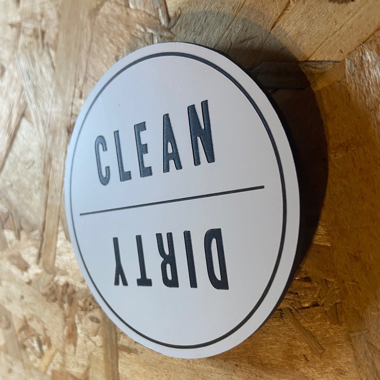 Clean Dirty Dishwasher Magnet | Reversible Kitchen Organizing Label | 3x3"