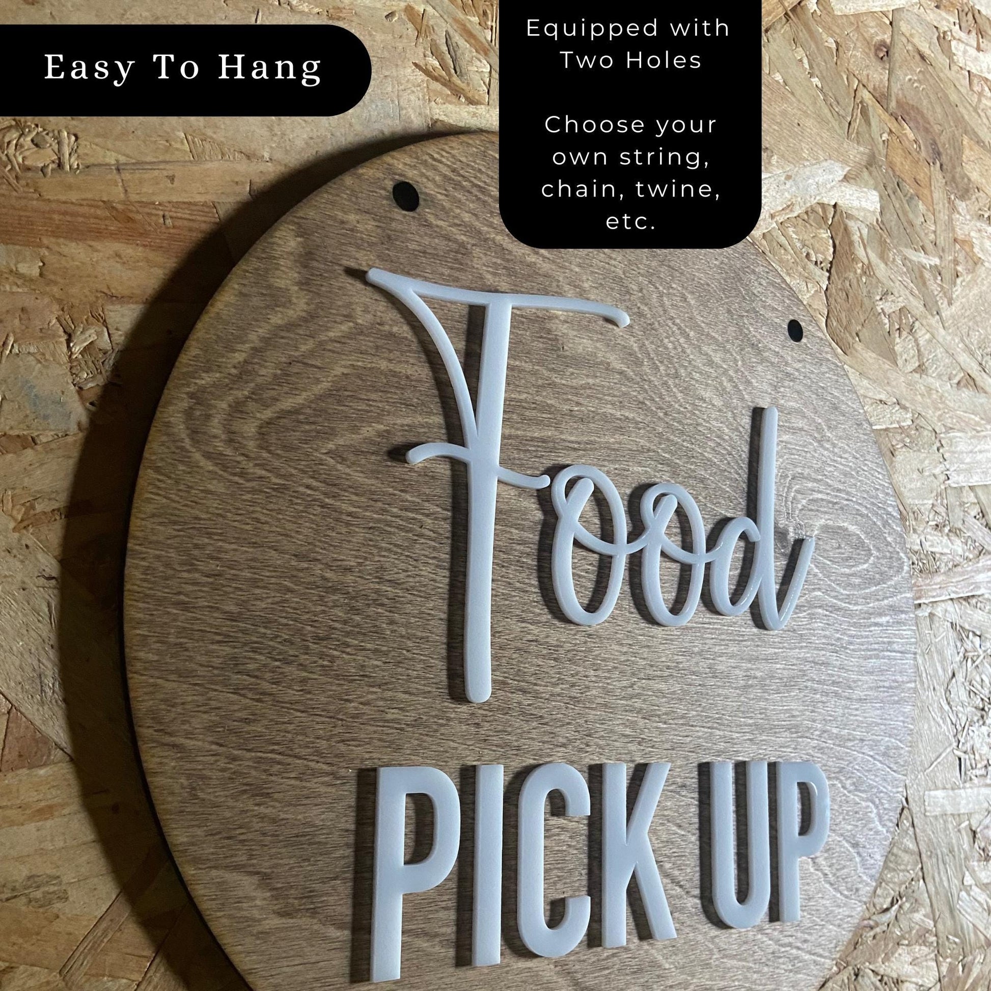 Drink Pick Up Food Pick Up Sign | Custom Coffee Shop Restaurant Cafe | Priced Per Sign Not Sold as a Set