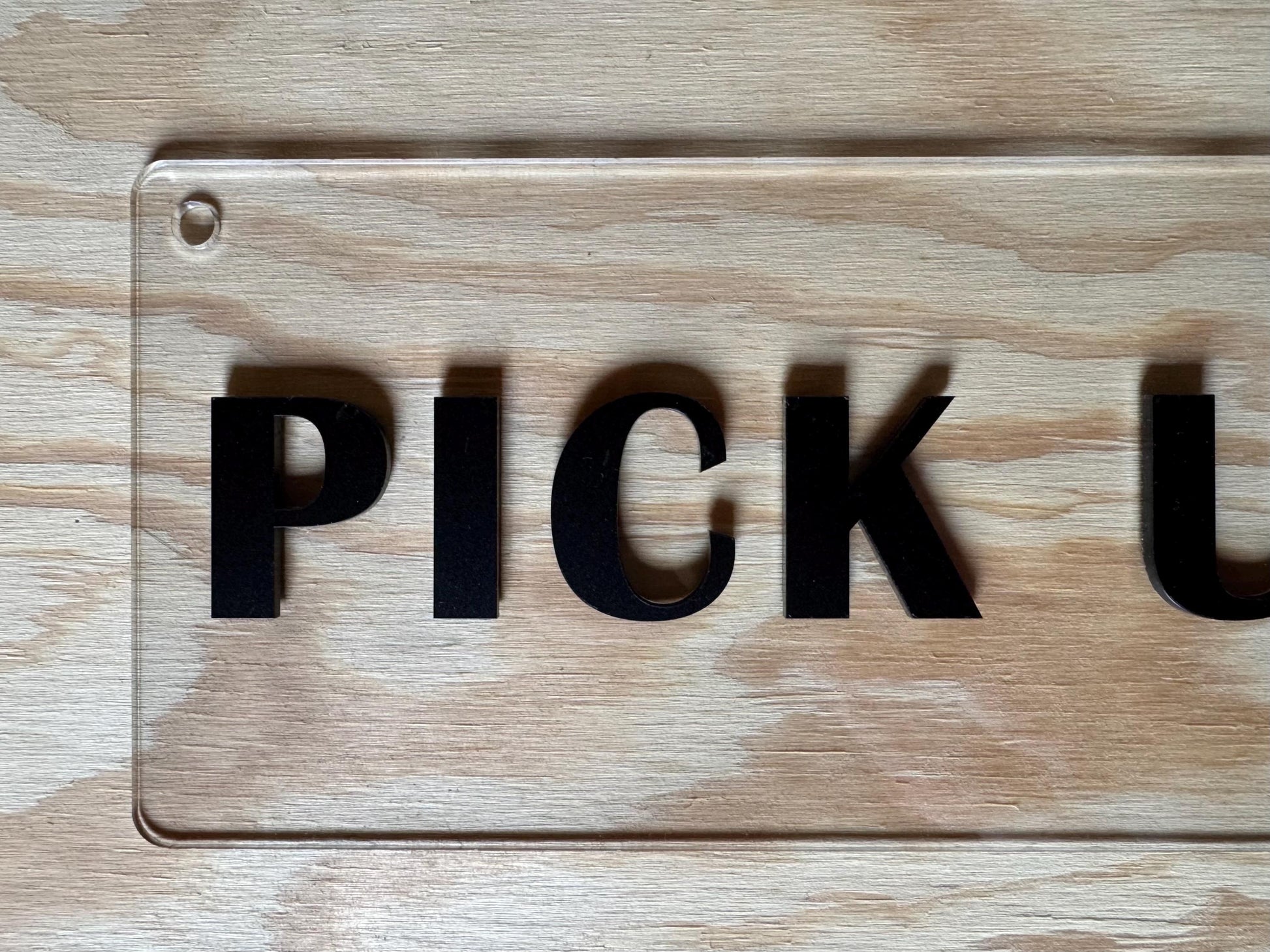 Order Here Pick Up Here Sign | Clear Acrylic