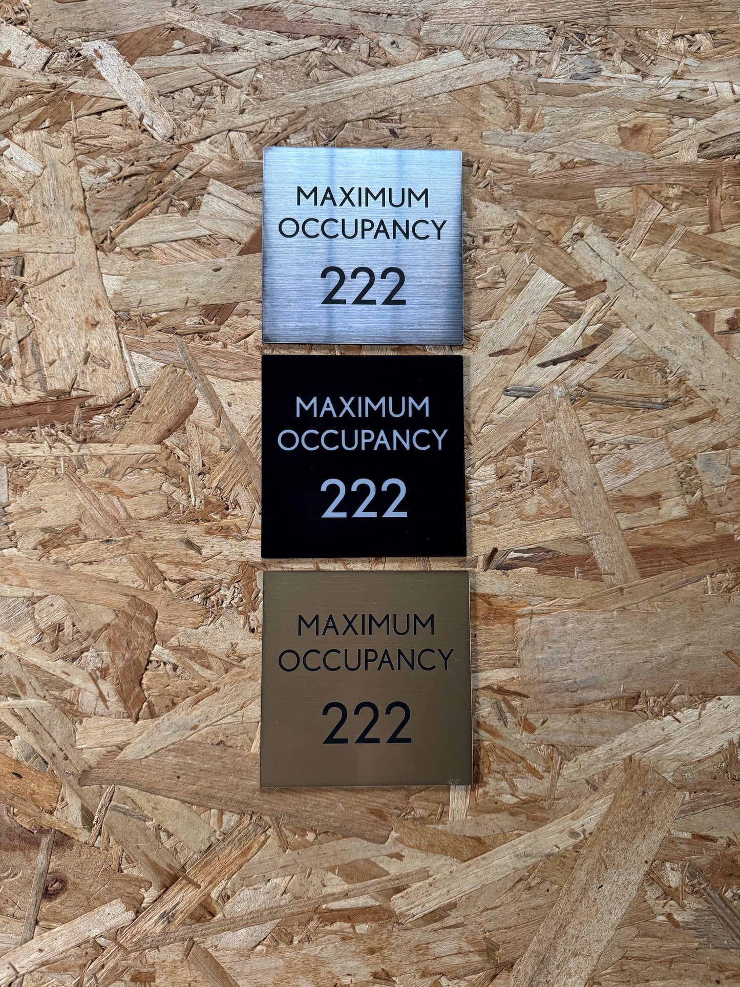 Custom Text Directory Sign 9x9” or 12x12” | Engraved Acrylic with Adhesive Backing | Hotel Office Gym Signage