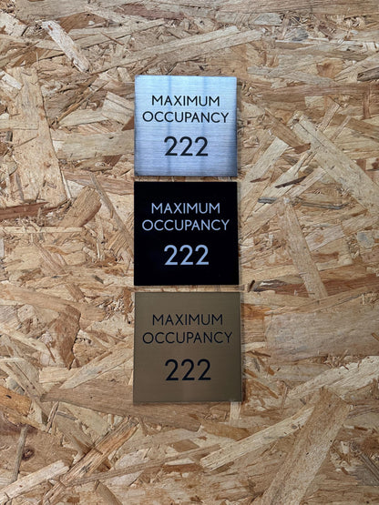 Custom Text Directory Sign 9x9” or 12x12” | Engraved Acrylic with Adhesive Backing | Hotel Office Gym Signage