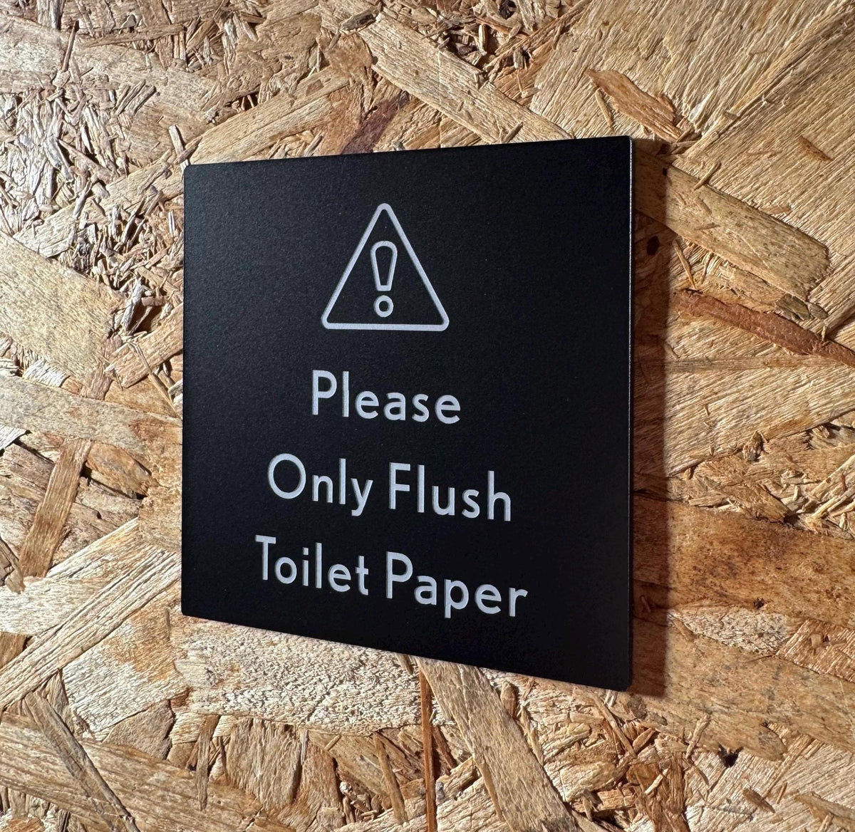 Please Only Flush Toilet Paper Sign (Compact) | Custom Sign | 1620 Designs