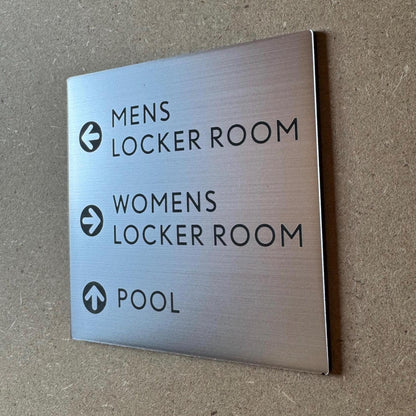 Custom Laser Engraved Directional Sign | Custom Sign | 1620 Designs