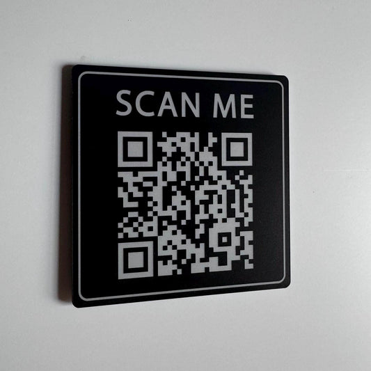 Custom QR Code Window Sign | Custom Sign | 1620 Designs
