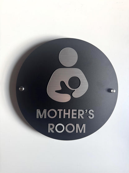 Black and Silver Acrylic Bathroom Sign | Unisex Men Women Handicap Designs | Business Restroom Signs