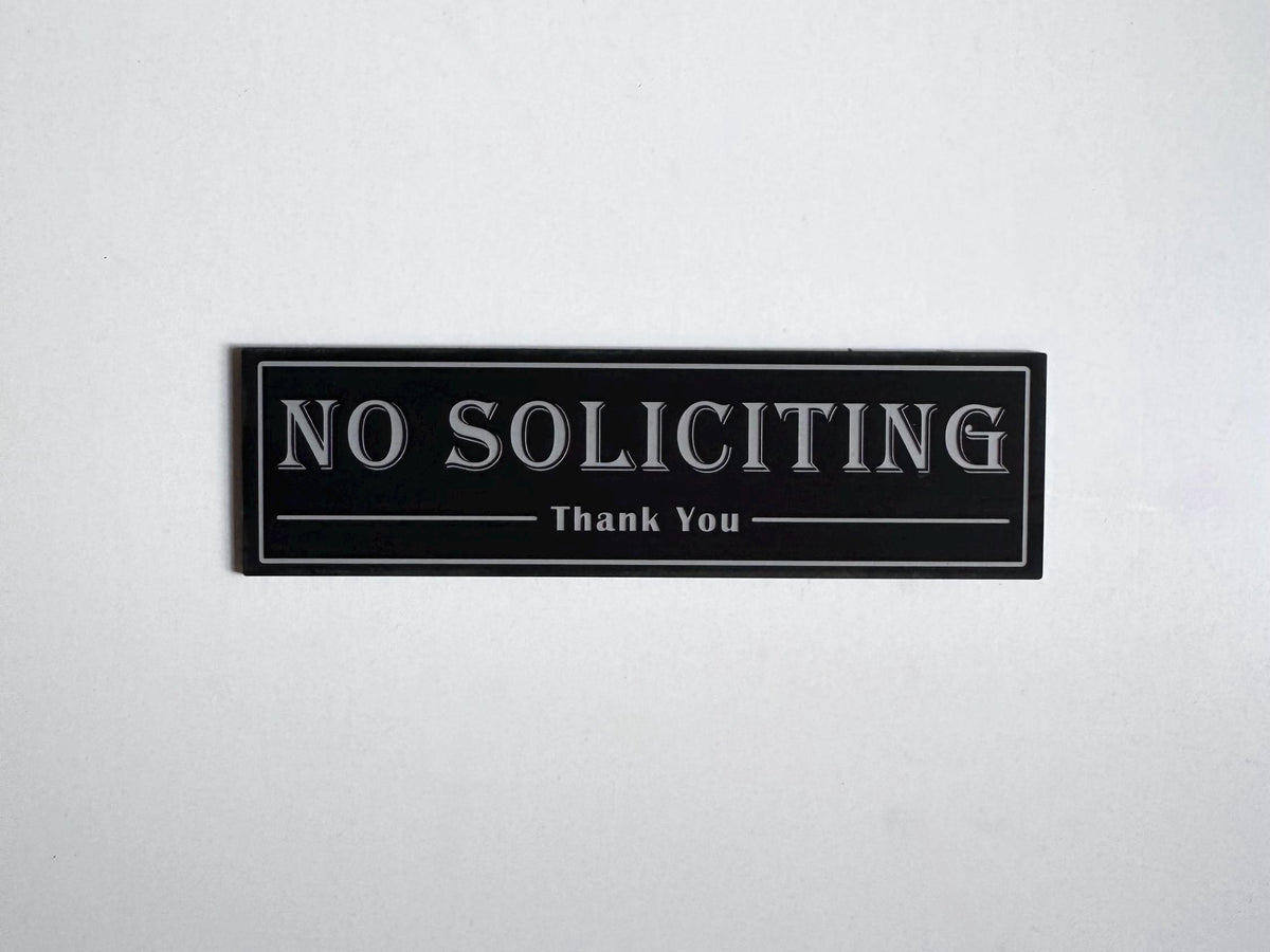 No Soliciting Sign | Custom Sign | 1620 Designs