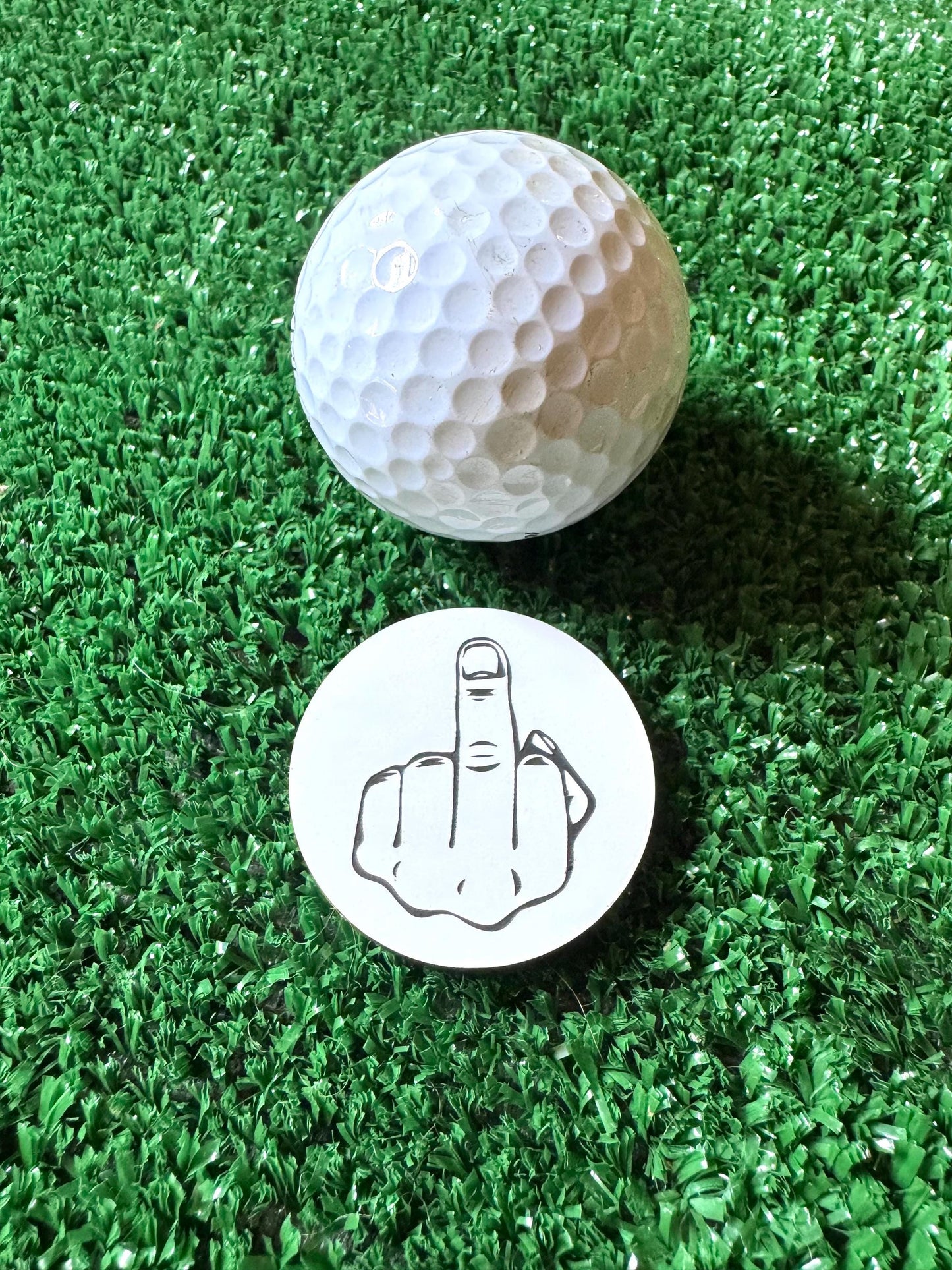 Golf Ball Markers Middle Finger | Set of 4