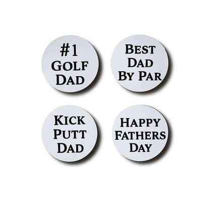 Father’s Day Golf Ball Markers | Set of 4 | Custom Sign | 1620 Designs