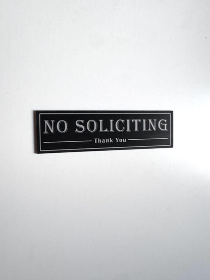 No Soliciting Sign | Custom Sign | 1620 Designs
