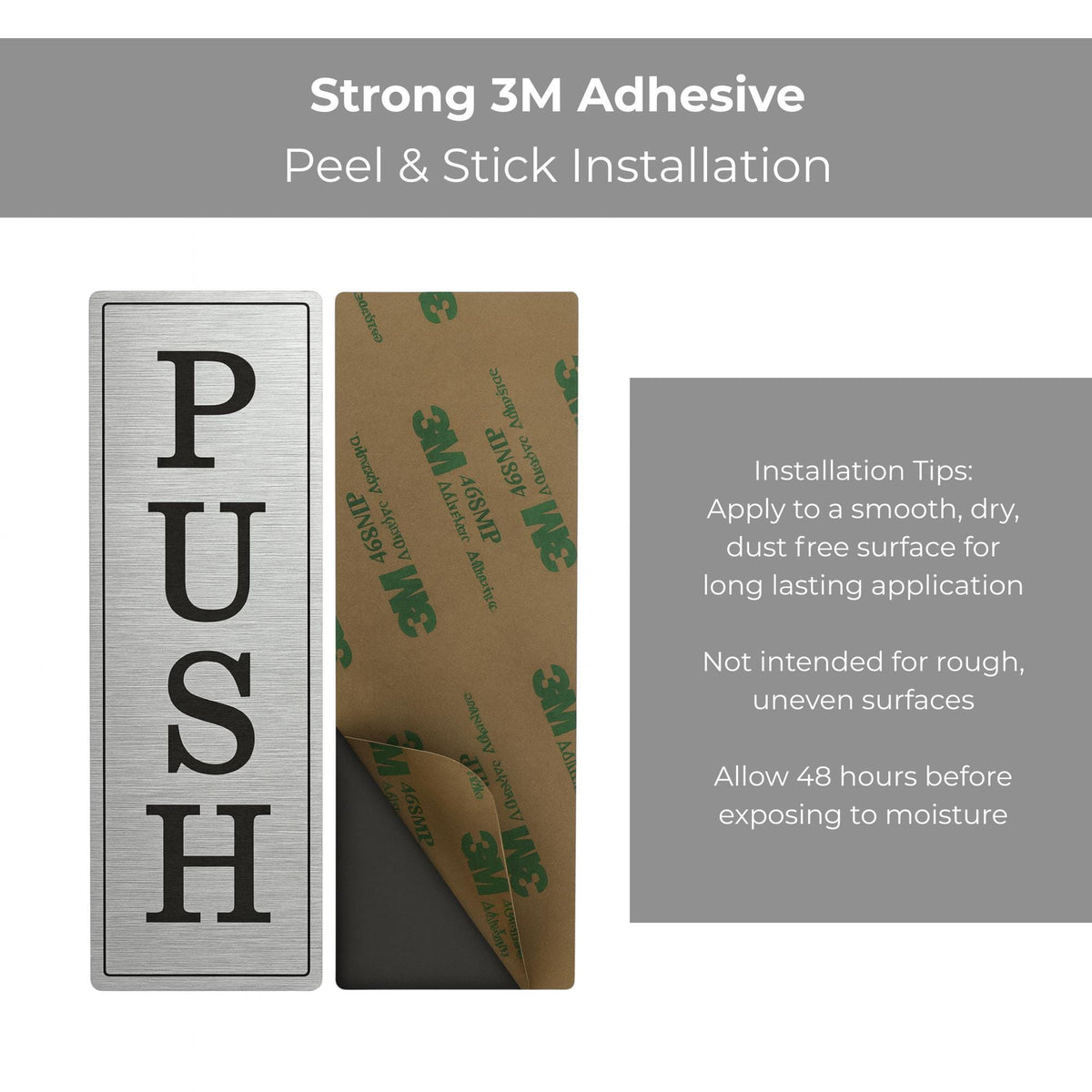 Push / Pull Door Sign, Set of 2 | Custom Sign | 1620 Designs