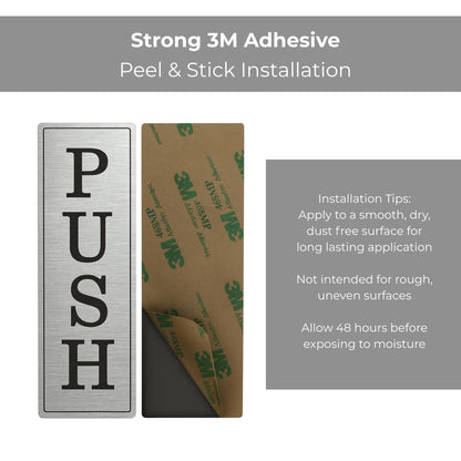 Push / Pull Door Sign, Set of 2 | Custom Sign | 1620 Designs