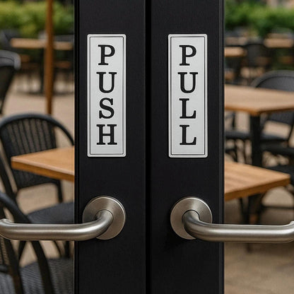 Push / Pull Door Sign, Set of 2 | Custom Sign | 1620 Designs