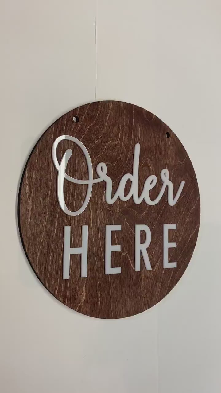 Pay Here Counter Sign