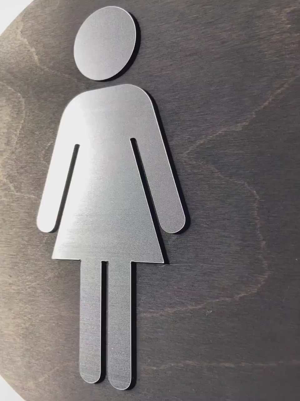 Bathroom Sign 12” Hanging Directional | Priced per sign not as a set