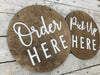 Pay Here BUSINESS Sign | Custom COFFEE SHOP Restaurant Bakery Ice Cream Stand | Brewery Cafe Decor Signs | Rustic Modern Display