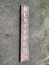 Restrooms Directional Sign BUSINESS Sign | Custom Bar Restaurant Bakery Shop Ice Cream Stand | Cafe Decor Signs | Rustic Modern Display