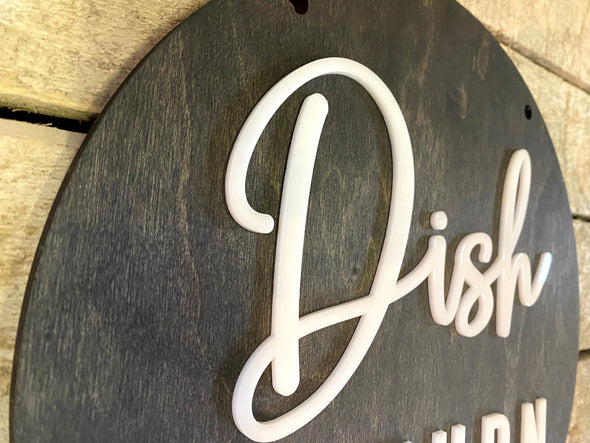 Dish Return BUSINESS Sign Wayfinding Custom COFFEE SHOP Restaurant Bakery Ice Cream Stand | Kitchen Cafe Decor Signs | Rustic Modern Display