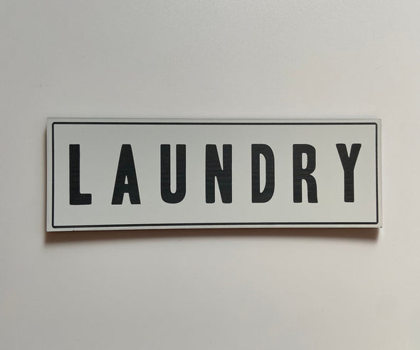 Laundry Room Sign 6x2” | AirBnB Home Decor | Business Storefront