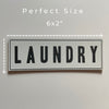 Laundry Room Sign 6x2” | AirBnB Home Decor | Business Storefront
