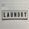 Laundry Room Sign 6x2” | AirBnB Home Decor | Business Storefront